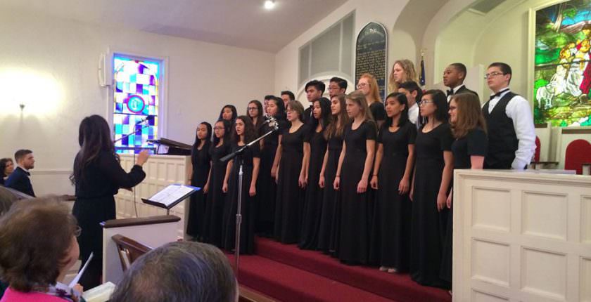 The Richmond Academy 7-12 Choir and Men's Chorus sang at the Patterson SDA Church